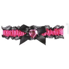 Kousenband Roze Met Roze Hartje