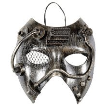 Steampunk Masker, Zilver Mechanica